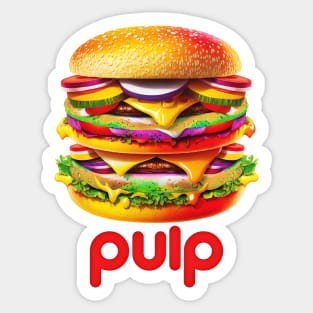 Pulp - 90s Britpop Fan Art Sticker